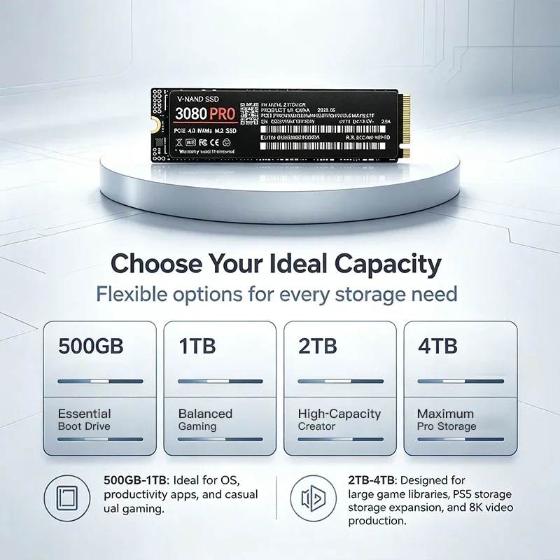 3080 PRO M.2 NVMe SSD 500GB 1T - M.2 Nvme 4Tb Pcie 4.0 Ssd ulasan dan harga