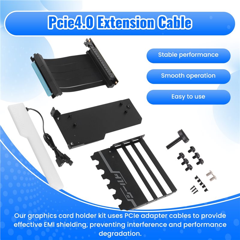 Braket Pemasangan GPU Vertikal - Pcie 4.0 X16 Riser Cable 90 Degree ulasan dan harga
