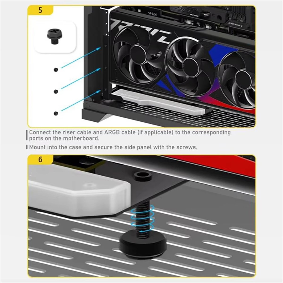 Braket Pemasangan GPU Vertikal - Pcie 4.0 X16 Riser Cable 90 Degree ulasan dan harga