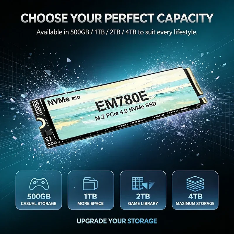 EM780E M.2 NVMe PCIe 4.0 SSD I - M.2 Nvme 4Tb Pcie 4.0 Ssd ulasan dan harga