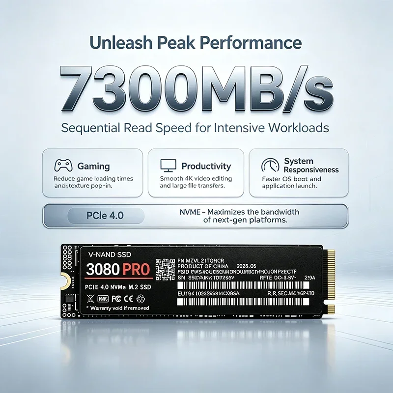 SSD Internal 3080 PRO 500GB 1T - M.2 Nvme 4Tb Pcie 4.0 Ssd ulasan dan harga